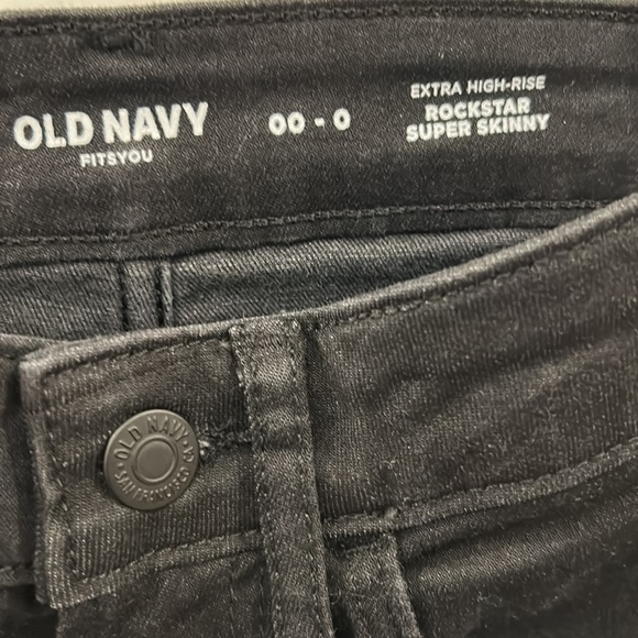 ❤️ 5/$20 NWOT Women’s Old Navy Extra High-Rise Rockstar Super Skinny Size 00-0 - Picture 3 of 6